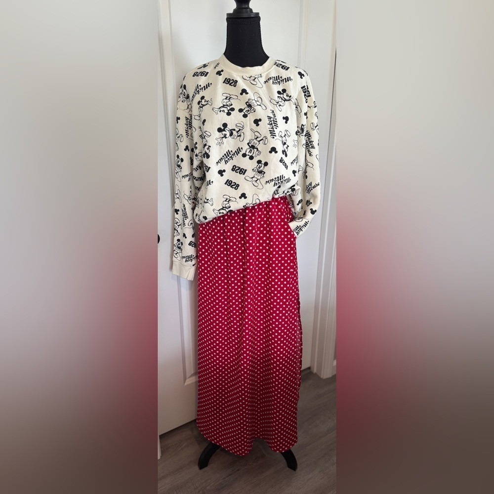Disney look alike Red Polka Dot Skirt size Medium